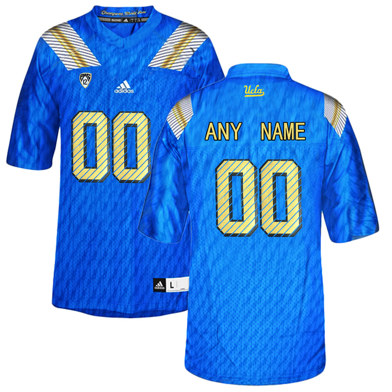 Men UCLA Bruins Customized College Football Authentic Jersey  Blue->customized ncaa jersey->Custom Jersey